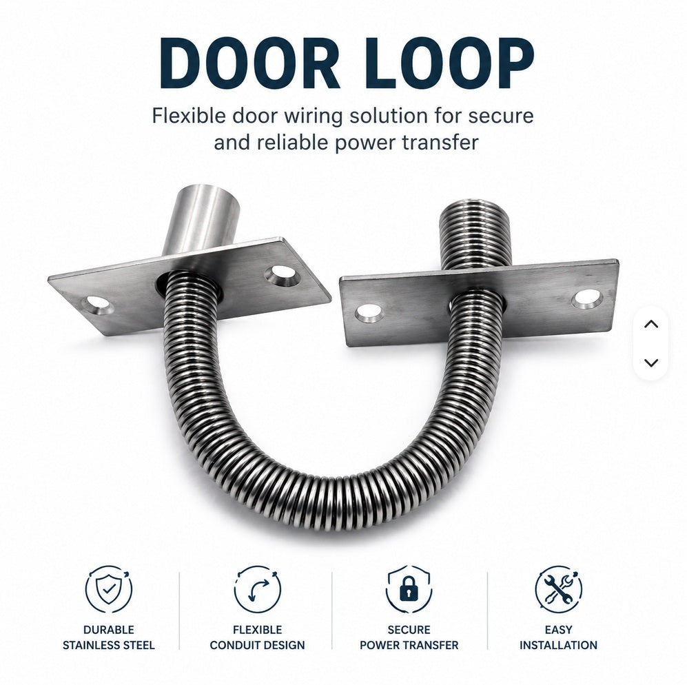 Stainless Steel Door-to-frame Power Transfer Loop